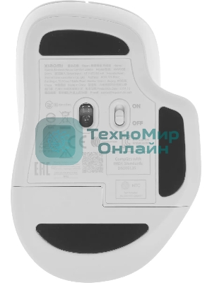 Мышь беспроводная Xiaomi Wireless Mouse Comfort Edition белый, 1200 dpi, радиоканал, USB, кнопки - 3