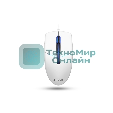 Мышь проводная A4Tech N-530S белый, 1200 dpi, USB, кнопки - 3