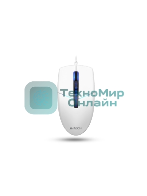 Мышь проводная A4Tech N-530S белый, 1200 dpi, USB, кнопки - 3