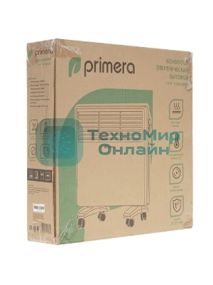 Конвектор электрический Primera PHP-1000-MWB, белый, 1000 Вт, 15 м2, термостат