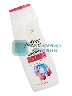 Шампунь Active укрепляющий, защита от выпадения волос CARE & BEAUTY. С корнем женьшеня, цветком гибискуса и витамином B6, 350 мл (512102056)