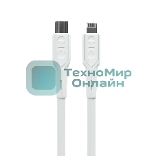 Кабель MORE CHOICE (4620202553256) K63ia 2м USB 3.0A PD 27W для Lightning ng 8-pin Type-C - 2м, белый