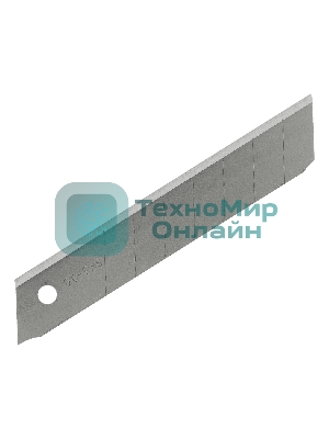 Лезвия Denzel 18 мм, сталь SK5 - 0,6 мм, усиленные, 5 шт.