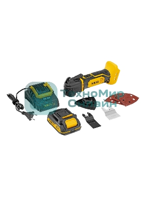 Инструмент многофункциональный аккумуляторный Denzel CMTH-20, Li-Ion, 20 В