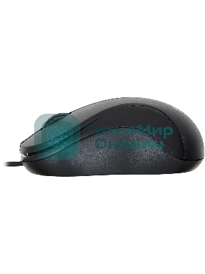 Мышь проводная Oklick 115S черный, 1200 dpi, USB, кнопки - 3
