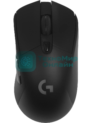 Мышь игровая Logitech G703 Lightspeed черная, сенсор 100-25600dpi (Hero25K), беспроводная 2.4GHz + USB 1,8м, 5 программируемых кнопок + колесо прокрутки, RGB-подсветка, под правую руку