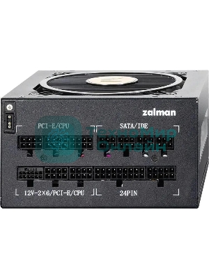 Блок питания Zalman ZM1000-TMX2 VIEW, 1000W, ATX12V v3.0, APFC, 12cm Fan, 80 PLUS Gold Gen5, Full Modular, side ARGb lights, Retail