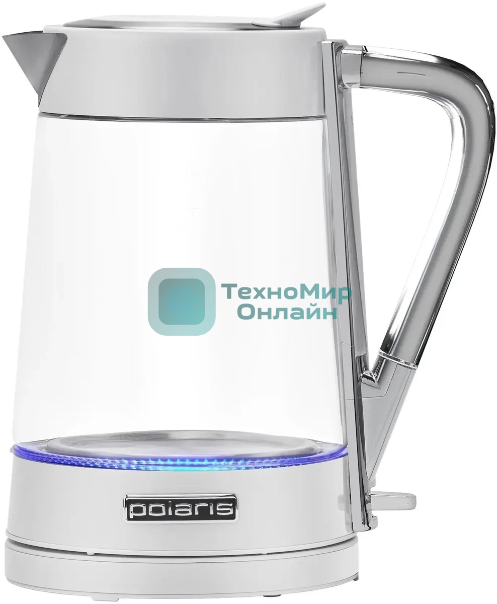 Чайник электрический Polaris PWK 1715 CGL Water Way Pro, Белый