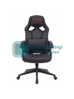 Кресло Zombie DRIVER черный, экокожа, 120 кг, механизм качания