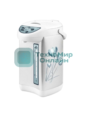 Термопот Добрыня DO-496 5,5л Тюльпан на белом, 750 Вт, нерж, 3сп.под.воды