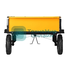 Прицеп для мотоблока Denzel TT-500, оцинк., груз. 500 кг, рег. сцепка, колеса 4.00-10, в упаковке