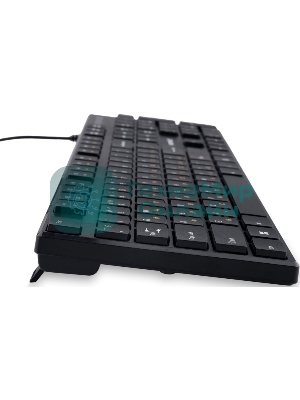 Комплект клавиатура+мышь Gembird KBS-9050L проводной, USB, 1000 DPI, чёрный