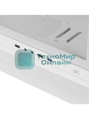 Компьютерный корпус PCCooler IE200 WH, Tempered Glass Full Tower, белый, TG, SPCC, 1x120мм ARGb E-ATX, ATX, mATX, mITX 180/380/220мм 4x2.5