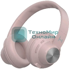 Беспроводные/проводные наушники Harper HB-412 светло-розовый, накладные, Bluetooth + проводной, до 5 ч