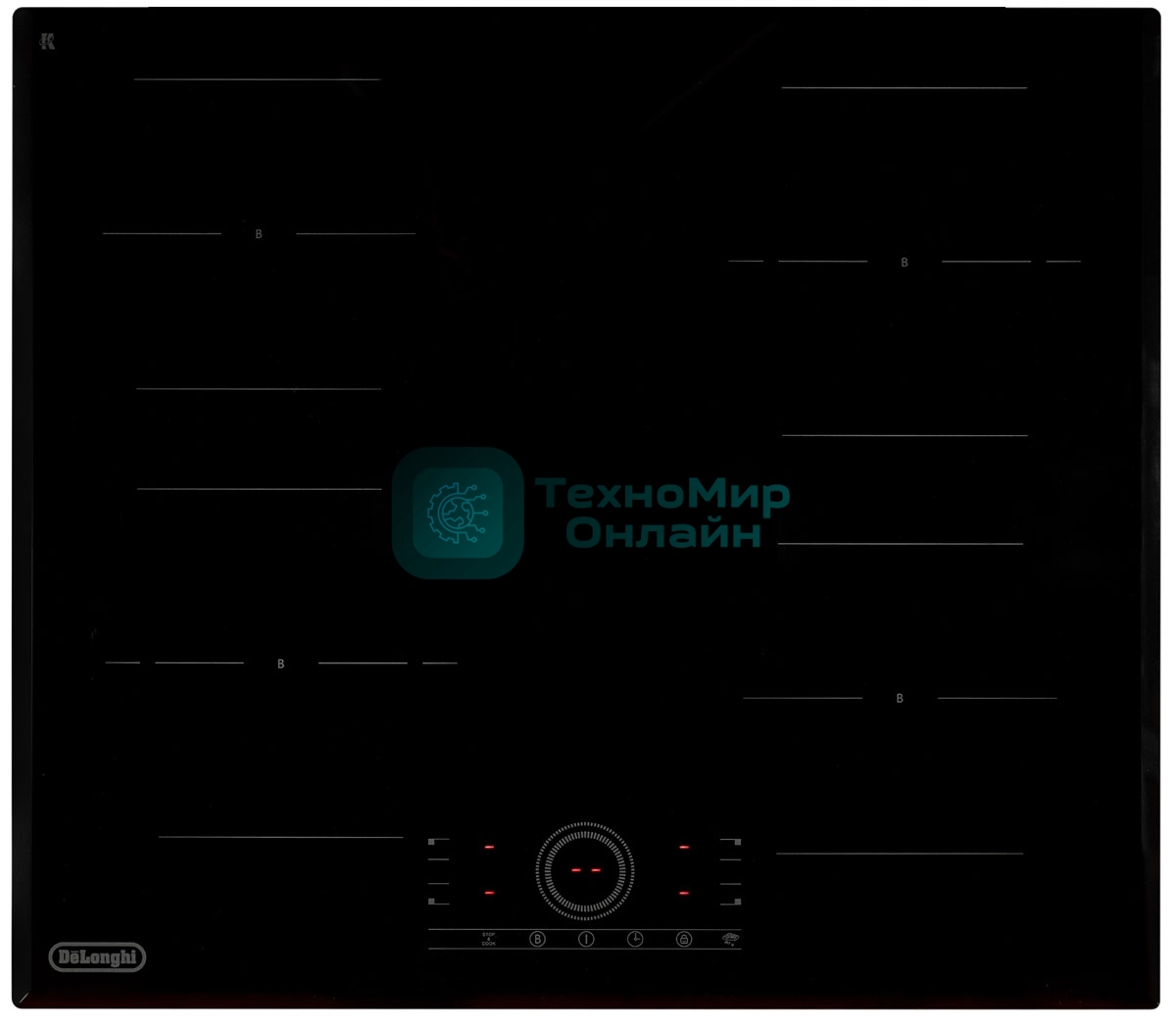 Индукционная варочная панель DeLonghi ELETTRA 4B0P CR независимая, черный