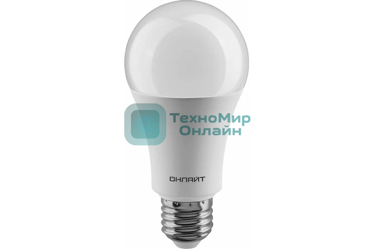 Лампа светодиодная ОНЛАЙТ 61159 OLL-A60-20-230-6.5K-E27 грушевидная
