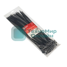 Хомут кабельный 4.8х300 нейл. черный (уп. 100 шт) EKF plc-cb-4.8x300