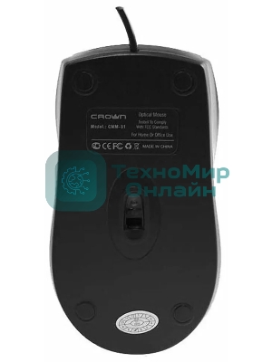 Мышь проводная CROWN CMM-312 черный