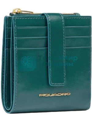 Картхолдер Piquadro Blue Square PP6843B2R/OT3 синий петроль, натуральная кожа