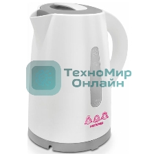 Чайник электрический Мастерица ЕК-1701M белый/серый