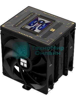 Устройство охлаждения(кулер) Thermalright Burst Assassin Vision 120 Soc-AM5/AM4/1200/1700/1851 черный 4-pin 25.6dB Al+Cu LCD Ret (BA120-VISION-BL)