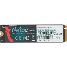 Накопитель SSD Netac NV3000, 250Gb, PCIe 3.0 x4, M.2 2280, NVMe, R/W 3000/1400