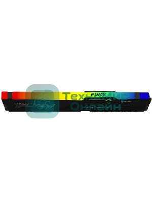 Оперативная память Kingston Fury Beast, DDR5, 16Gb (1x16GB), 6000MHz, CL36, DIMM, с радиатором, RGB, черный