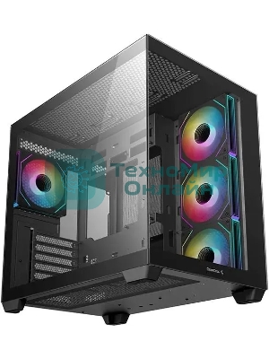 Компьютерный корпус Deepcool CG530 4F черный без БП ATX 2x120мм 2x140мм 2xUSB 2.0 1xUSB 3.0 audio bott PSU
