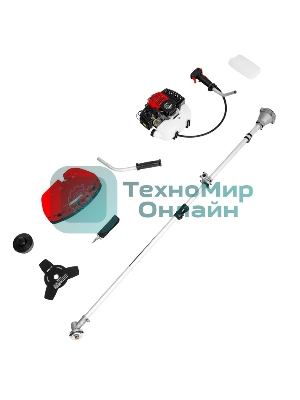 Триммер бензиновый MTX MT-52S, 52 см3, разъемная штанга, состоит из 2 частей