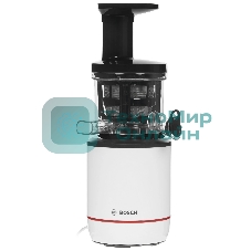 Соковыжималка Bosch MESM500W черный, шнековая вертикальная, 150 Вт, 1000 мл, электронное, реверс