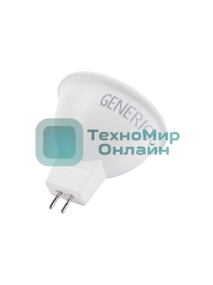 Лампа светодиодная GENERICA LL-MR16-10-230-65-GU5-G MR16 10 Вт софит 6500К GU5.3 230В