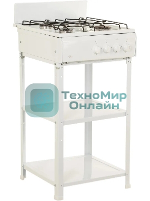 Плита газовая Flama AVG 1407 W белый, конфорок 4 газовых, духовка отсутствует, 50 см x 85 см x 57 см