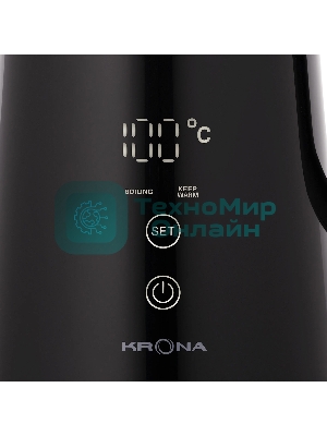 Чайник электрический Krona Digitaler черный