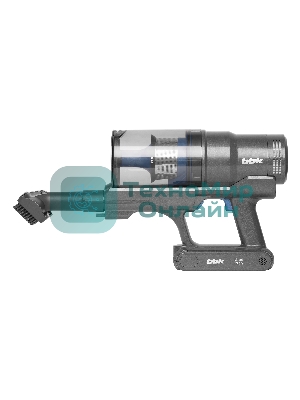 Пылесос вертикальный BBK BV3005 серый/синий, питание от аккумулятора, 160 Вт, уборка сухая, пылесборник 0.6 л