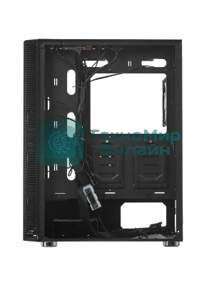 Компьютерный корпус Montech X3 GLASS, без БП, ATX 6x120мм 2xUSB 3.0 1xUSB3.1 audio bott PSU, черный