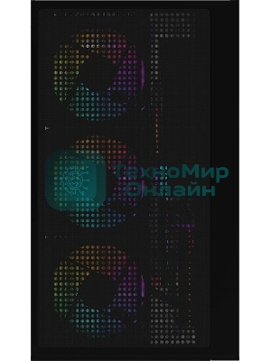 Компьютерный корпус AeroCool/Formula Crystal Z1M Plus FR черный без БП mATX 5x120мм 2xUSB 3.0 1xUSB3.1 audio bott PSU