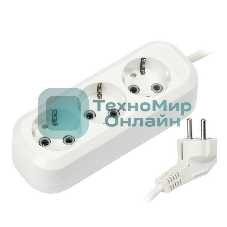 Удлинитель Smartbuy (SBE-16-3-1.5-Z) 3 гнз х 1,5 м (16А/3.5 кВт, ПВС 3х1.0)