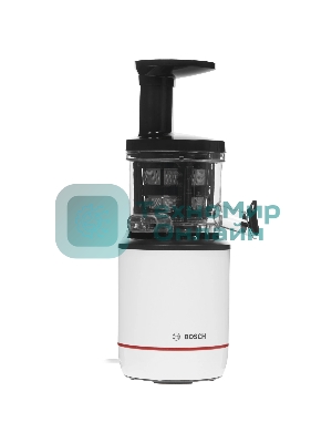 Соковыжималка Bosch MESM500W черный, шнековая вертикальная, 150 Вт, 1000 мл, электронное, реверс