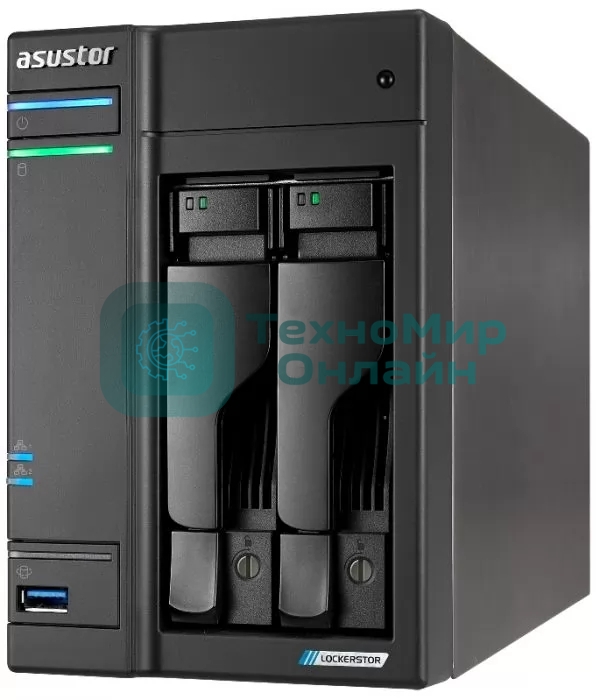 Сетевой накопитель ASUSTOR AS6702T/2BAY/EU/4GD4 (90IX01N1-BW3S20)