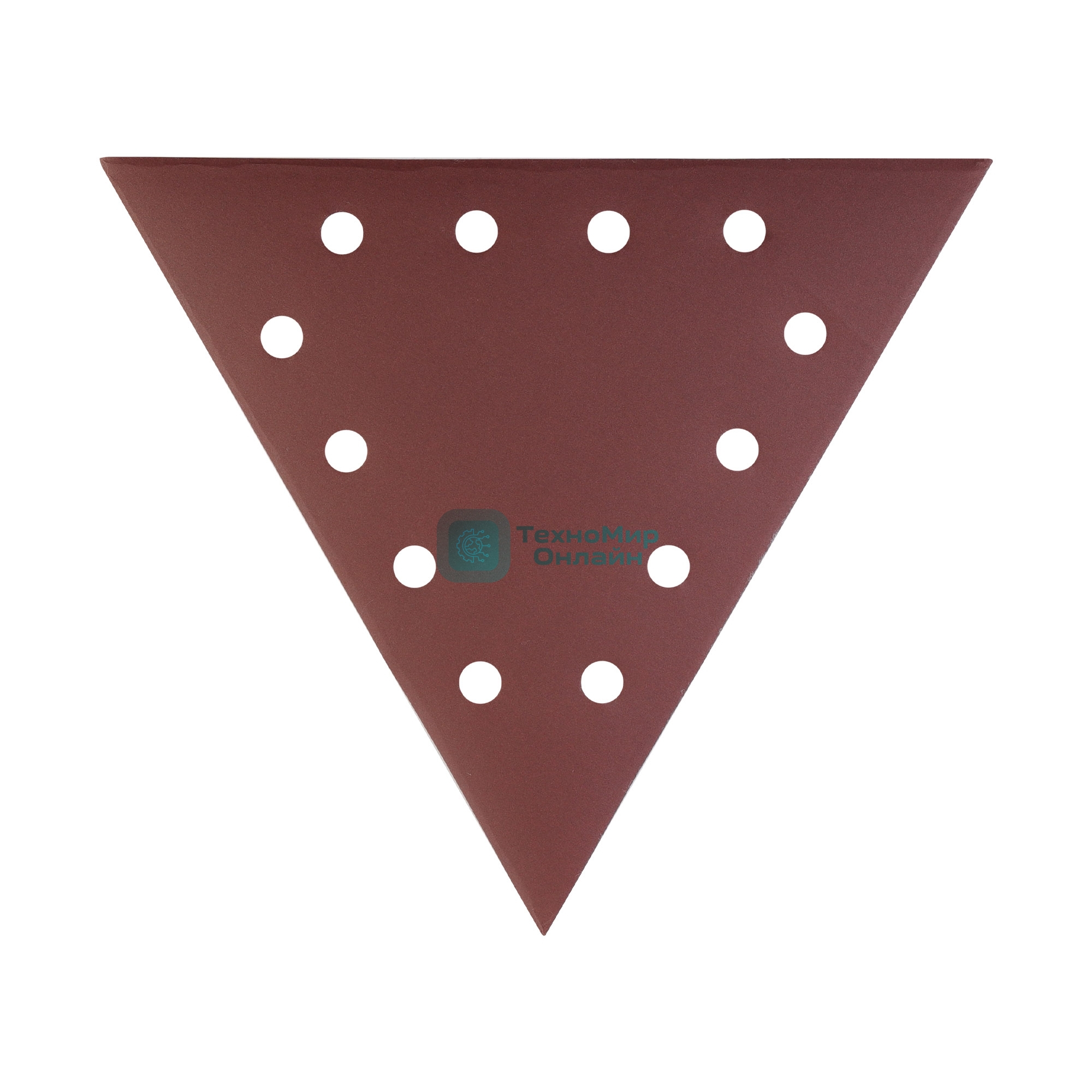 Треугольник шлифовальный PATRIOT на липучке, 285мм, 12 отверстий, Р400, 10 шт