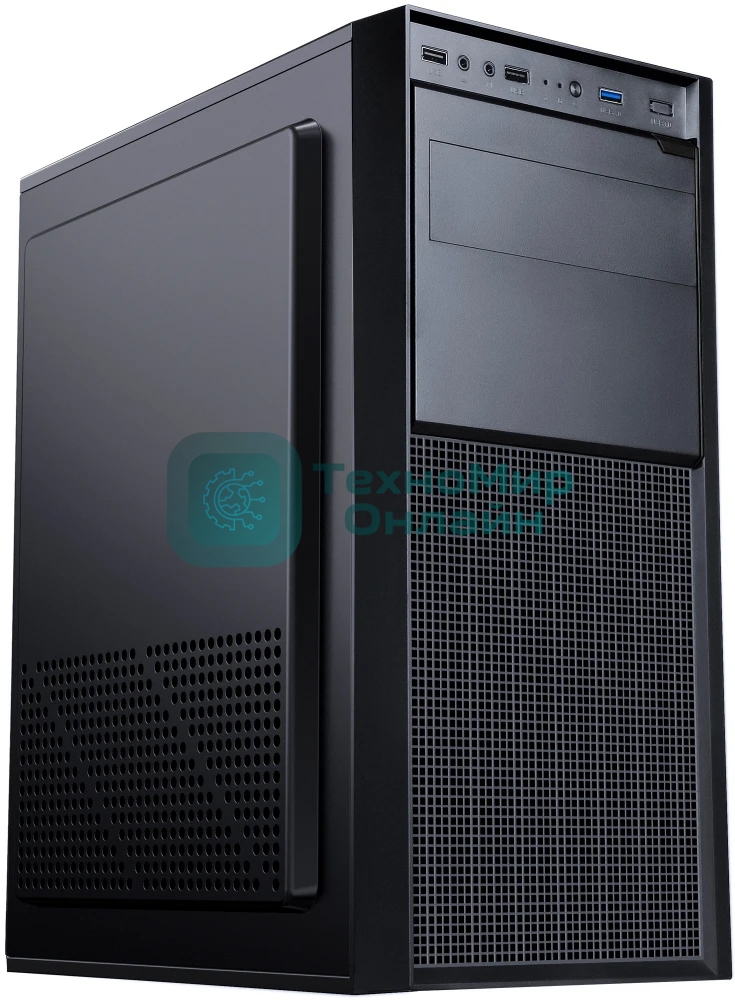Компьютерный корпус Accord A-300 черный без БП ATX 1x120мм 2xUSB 2.0 1xUSB 3.0 audio
