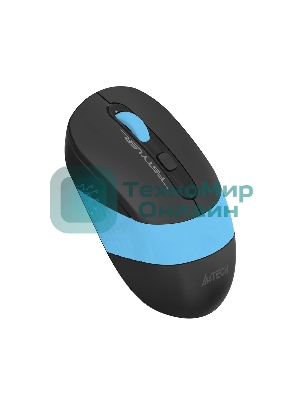 Мышь беспроводная A4Tech Fstyler FG10 черный/синий, 2000 dpi, радиоканал, USB, кнопки - 4