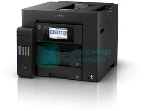 МФУ струйное Epson L6550 (C11CJ30404), A4, цветной, печ. до 25/12 стр/мин.(ч/б/цв.), скан. до 27.5 стр/мин., 4800x2400 dpi (печ.), 2400x1200 dpi (скан.), Ethernet, USB, Wi-Fi