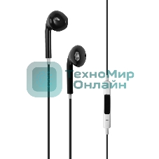 Проводные наушники Red Line SP17 черный, вкладыши, Jack 3.5 мм, встроенный микрофон