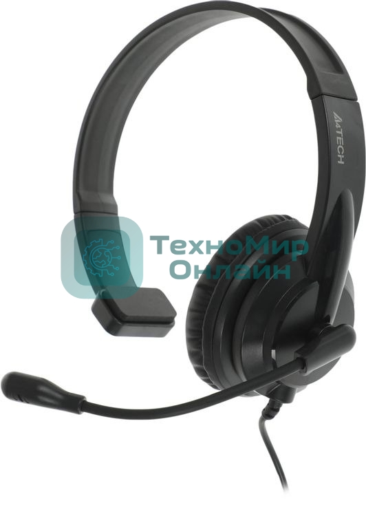 Гарнитура A4Tech HU-11 чёрный, проводная