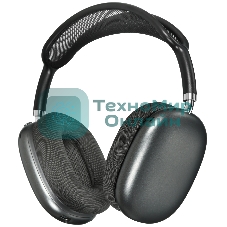 Беспроводные/проводные наушники Borofone BO35 серый космос, накладные, Bluetooth + проводной