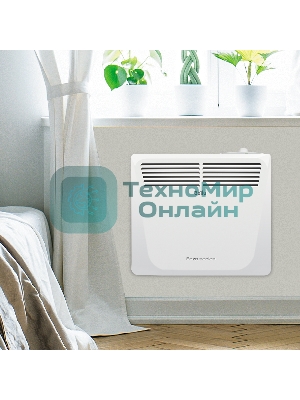 Конвектор электрический Ballu Enzo BEC/EZMR-1000 белый, 1000 Вт, 15 м2, термостат