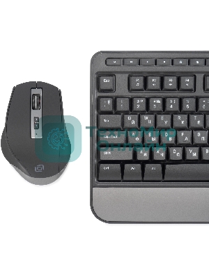 Комплект клавиатура+мышь Oklick S290W беспроводной, USB, 1600 DPI, чёрный
