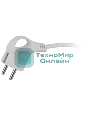 Удлинитель электрический ЭРА UDL-10-250-E Greenline 2 розетки с заземлением 5м ПВС 3x0.75мм2