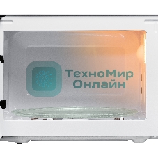Микроволновая печь BBK 20MWG-738M/W белый, 20 л, 700 Вт, переключатели - поворотный механизм